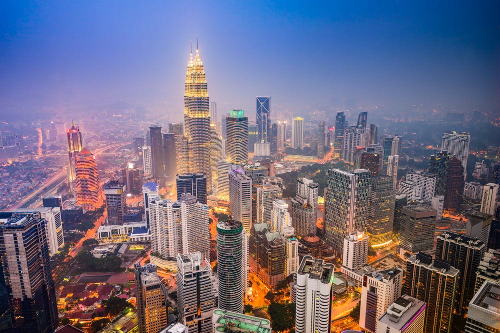 Kuala Lumpur, Malaysia city skyline.